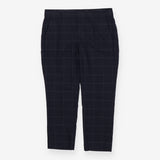 Navy Check Avery Petite Trousers Pants