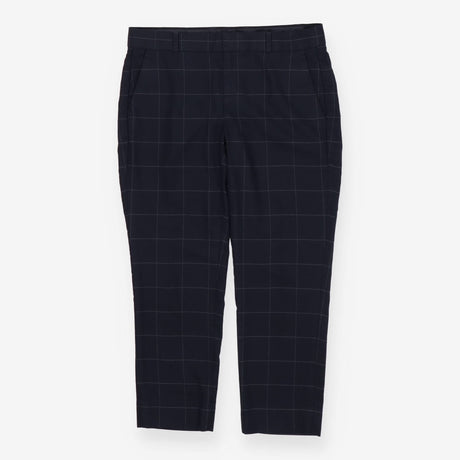 Navy Check Avery Petite Trousers Pants