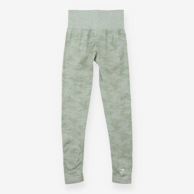 Leggings Green Tonal Camo Seamless Activewear