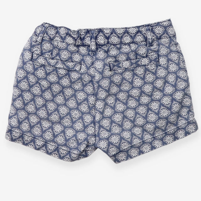 Denim shorts white floral