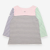 Harbour colour-block striped top