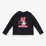 T-shirt long sleeve black Minnie