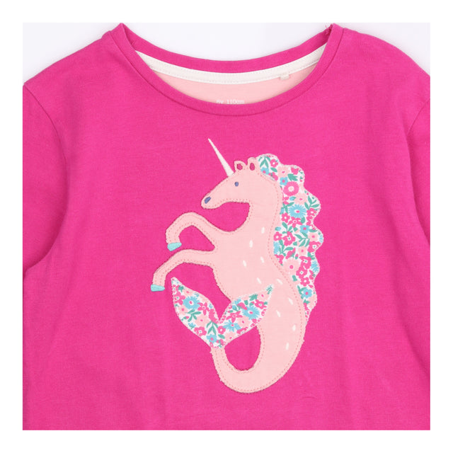 Hot Pink Mermaid Unicorn Long Sleeve