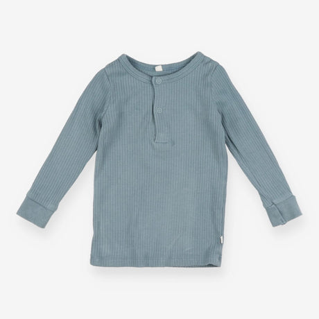 Pyjama Set Ribbed Dusky Blue