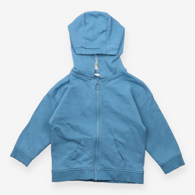 Blue Hoodie Checkerboard Lining