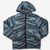 Puffer Jacket blue paint effect Angel & Rocket