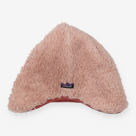 Reversible Beanie lightning stripe pink fleece