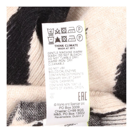 Pure Cashmere Oatmeal Black Zebra Pr