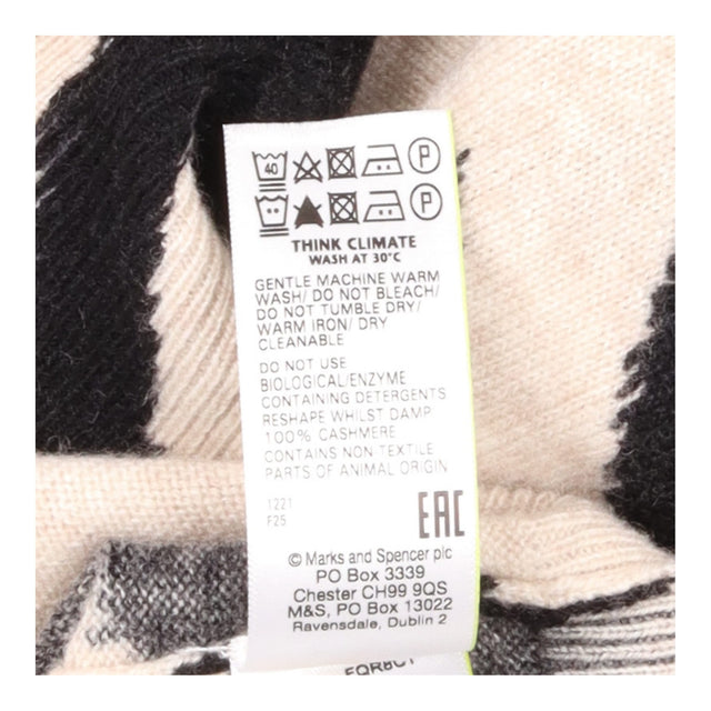 Pure Cashmere Oatmeal Black Zebra Pr