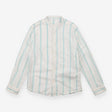long sleeve shirt white and green strips