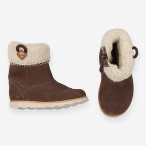 Boots Brown Nubuck with Sherpa Lining