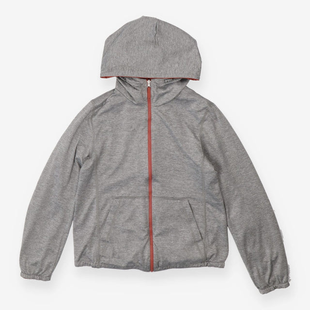 Pink Reversible Parka Jacket – Heather Grey Lightw