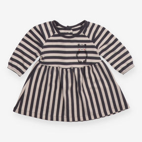 Grey Striped Bear Dress