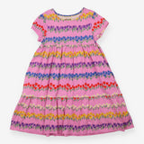 Dress pink flowers meadow