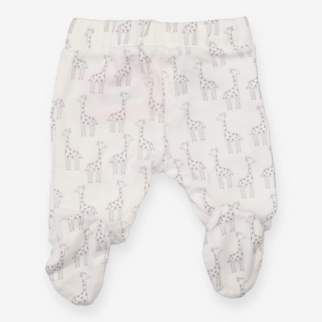 White Giraffe Footed Leggings
