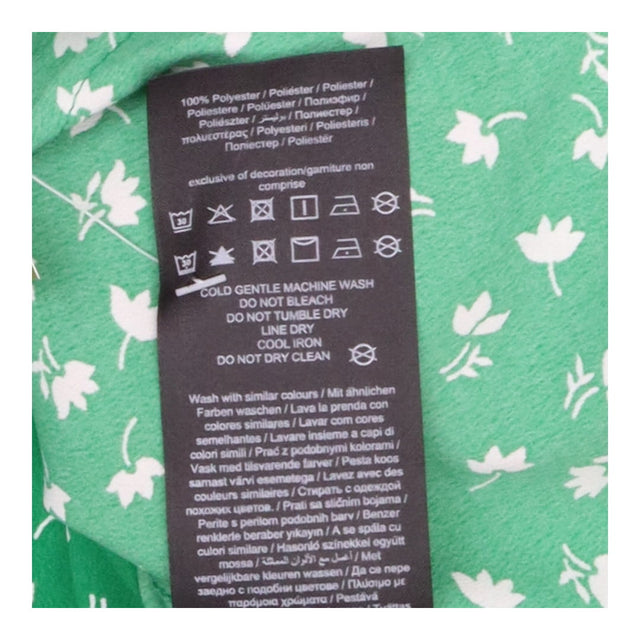 Green Short Wrap Dress – Olivia Tulip Print