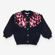 Cardigan blue pink sequin design