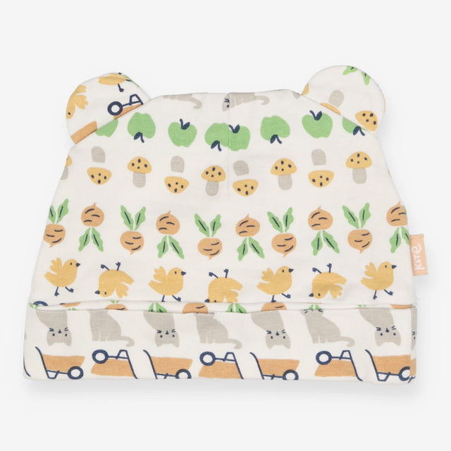 White Cats & Birds Bodysuit + Hat