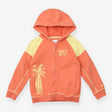 Zipped Hoodie Orange and Yellow ''Surf's Up''