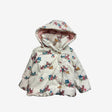 Pink poodle puffer coat