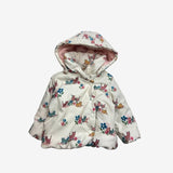 Pink poodle puffer coat