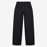 Black 100% Cotton Straight Leg Jeans