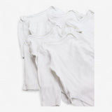 Long Sleeve White Bodysuits 5 pack