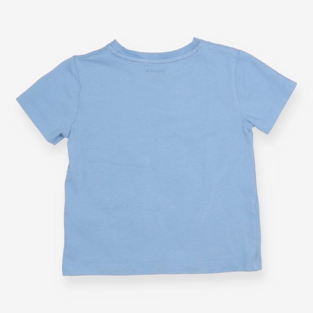 Tee Blue with Carnivores Flowers Applique