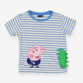 T-shirt Blue Stripe George Pig