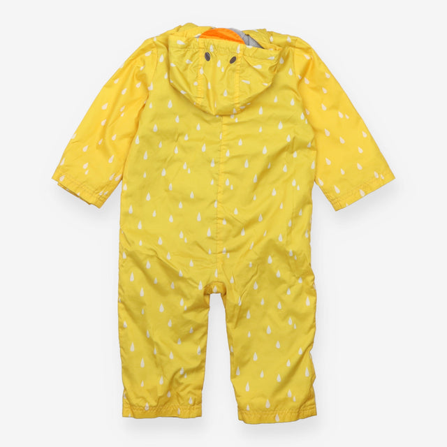 Rainsuit yellow raindrop duck