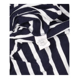 T-Shirt Striped Embroidered Floral Short Sleeve Na