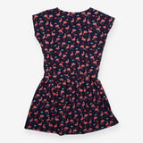 Dress navy flamingo