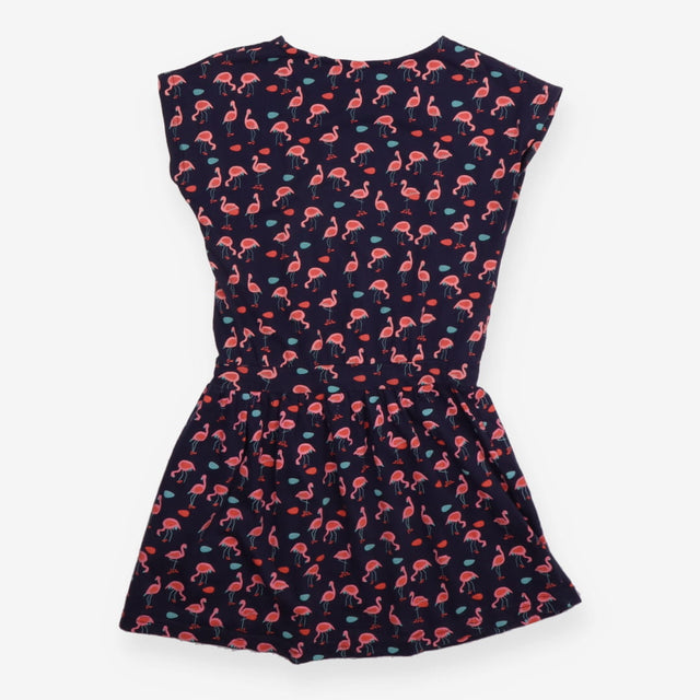 Dress navy flamingo