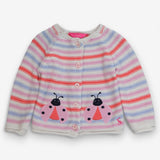 Cardigan Knit Striped Happy Ladybirds