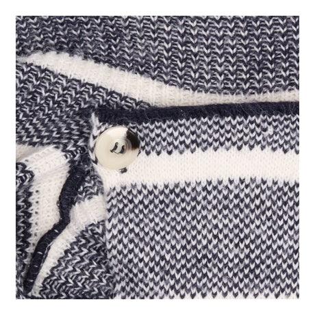 Maternity Cardigan Navy White Stripe Tie Waist