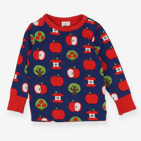 T-shirt long sleeve blue apple orchard