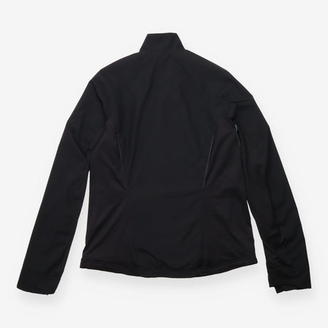 Running Jacket Black Windproof Reflective Zip Up