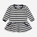 Dress Jersey Navy and White Stripe