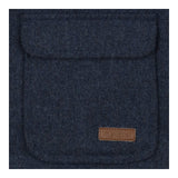 Duffle coat blue wool hooded