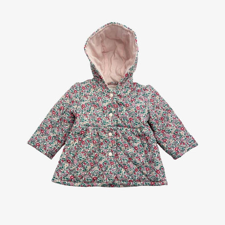 Lilac floral quilted Baby Coat