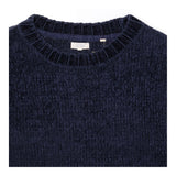 Jumper Crew Neck Chenille Ribbed Navy