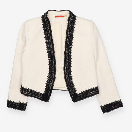 Alice + Olivia Amaya Tweed Jacket – Embroidered Tr