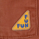 Dungarees brown denim fun pocket