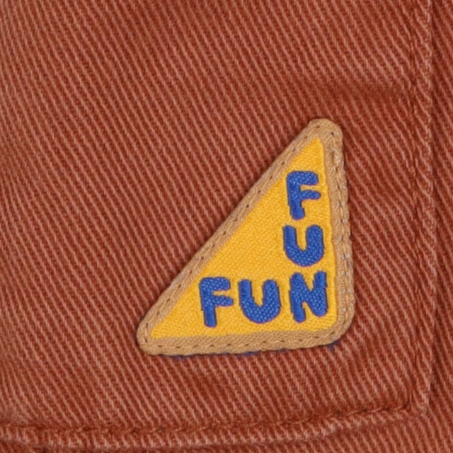 Dungarees brown denim fun pocket