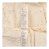 Cream Metallic Silver Floral Embroidered 3/4 Sleev