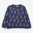 Sweatshirt navy penguin print