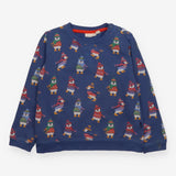 Sweatshirt navy penguin print
