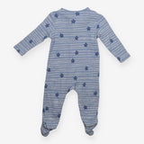 Blue Striped Stars Sleepsuit