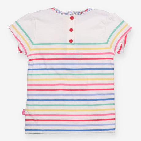 Tee Stripe floral pocket flamingo SS