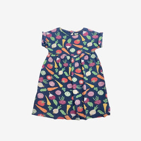 Blue Root Vegetable Jersey Dress